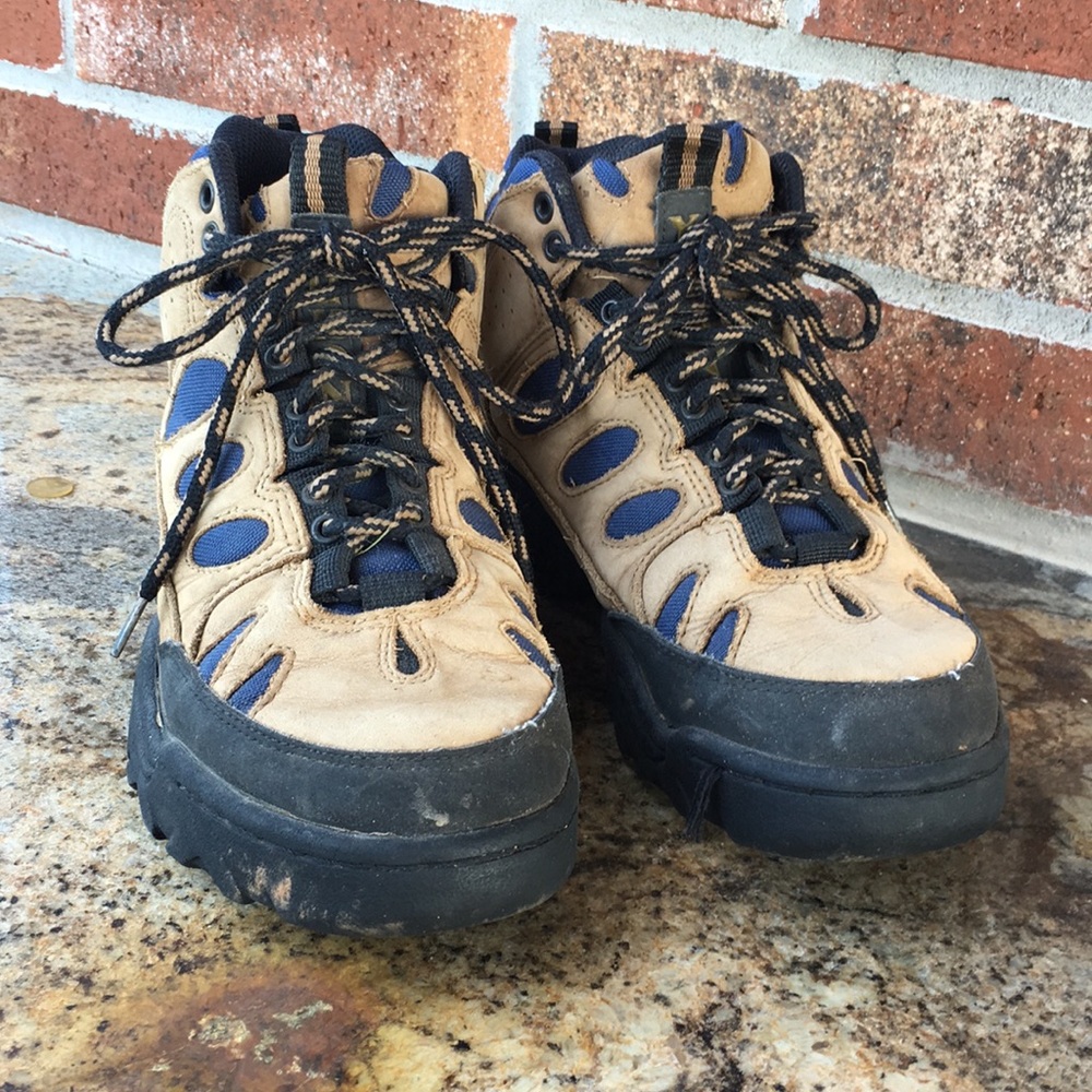Yukon Leather and Rubber Bottom Hiking Boots